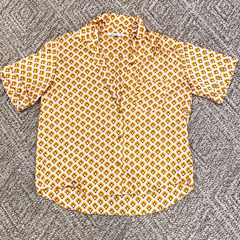 Zara button up blouse!